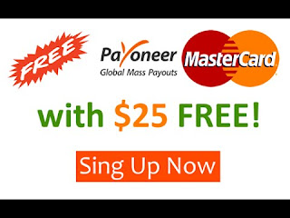 FREE MASTERCARD AND 25$ BONUS