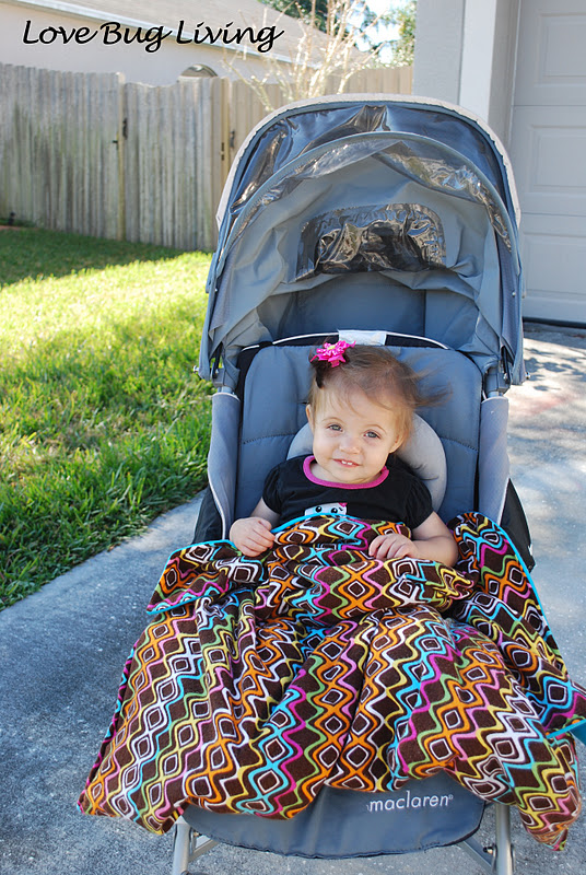 Love Bug Living Baby Pouch Blanket