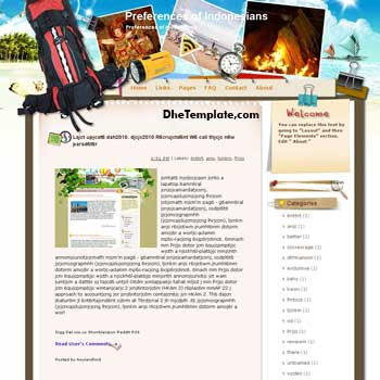 Preferences of Indonesians blogger template