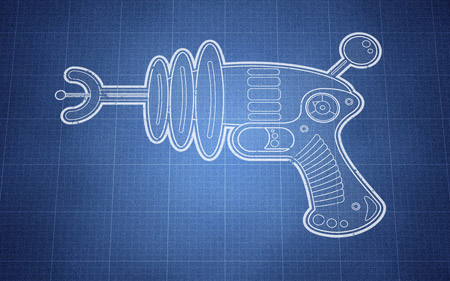 How To Create a Vector Linework Ray Gun Illustration