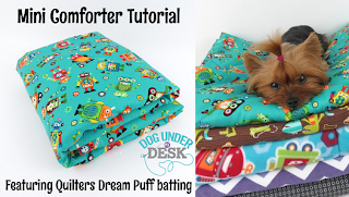 Puff Mini Comforter Tutorial by Dog Under My Desk