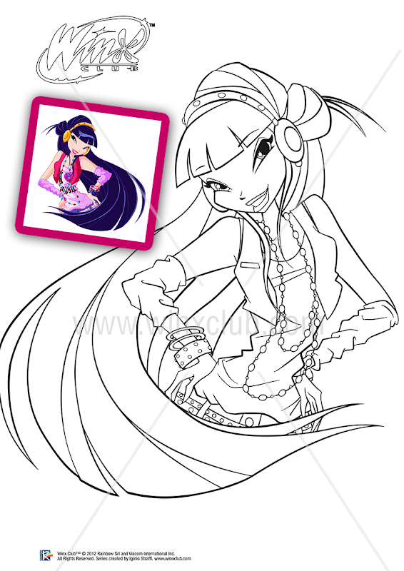 Winx Club 5 da colorare title=