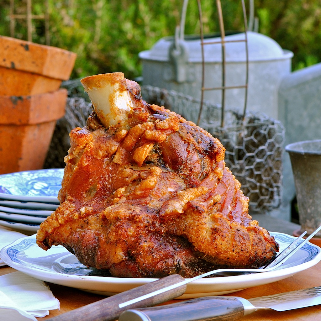 JULES FOOD... Slow Roasted Bonein Pork Butt with CRISPY SKIN Fat Cap