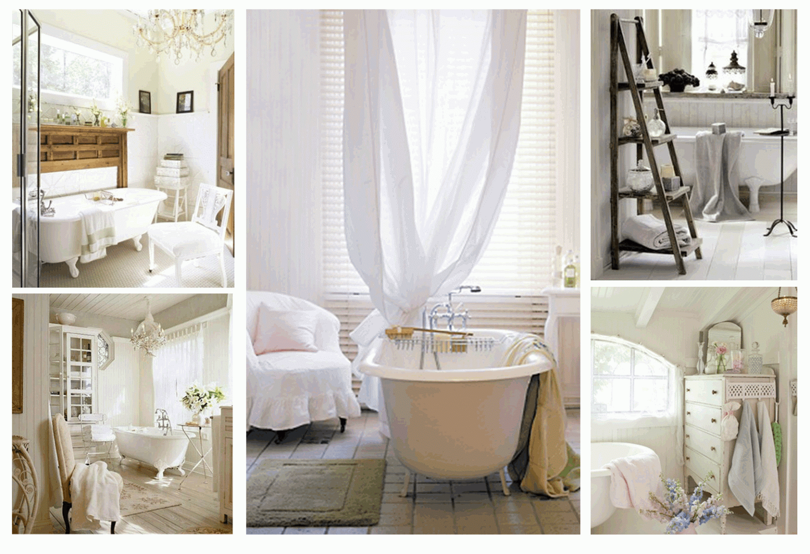 Makeyourhome: stanza da bagno...che sia romantica! Vasca da bagno romantica