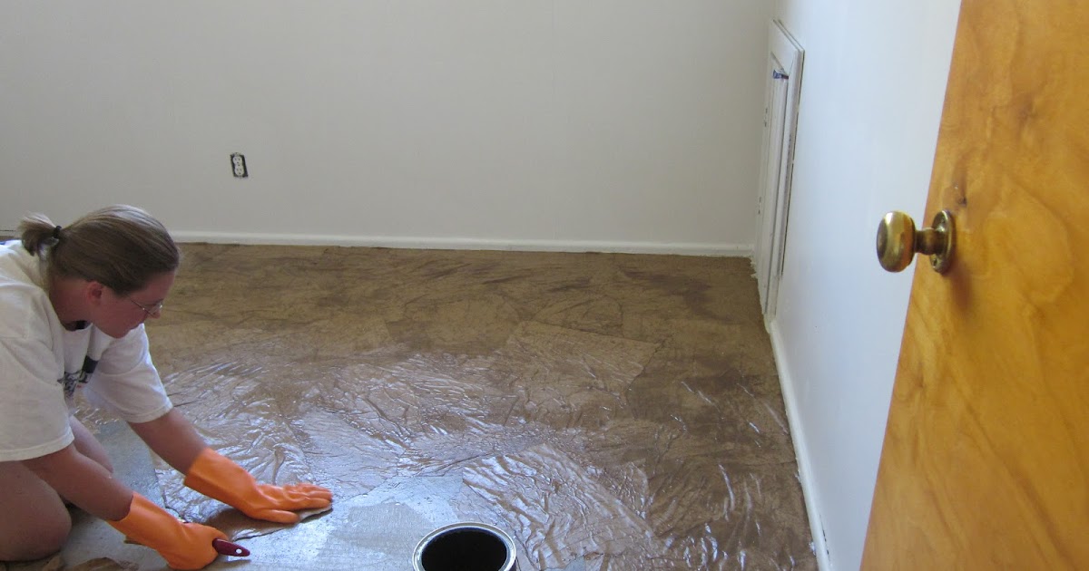 DIY Paper Bag Floor Where the Paper Meets the Floor