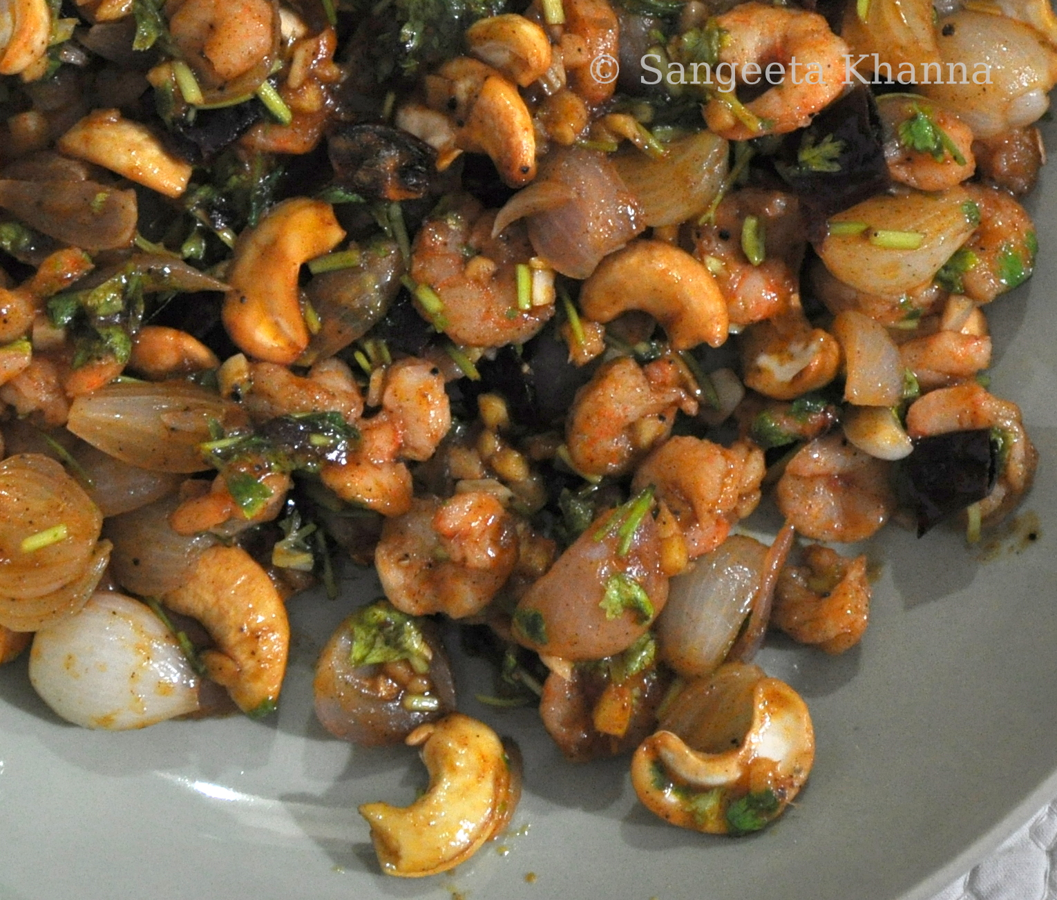 Shrimp and Cashew nuts stir fry Chinese style...