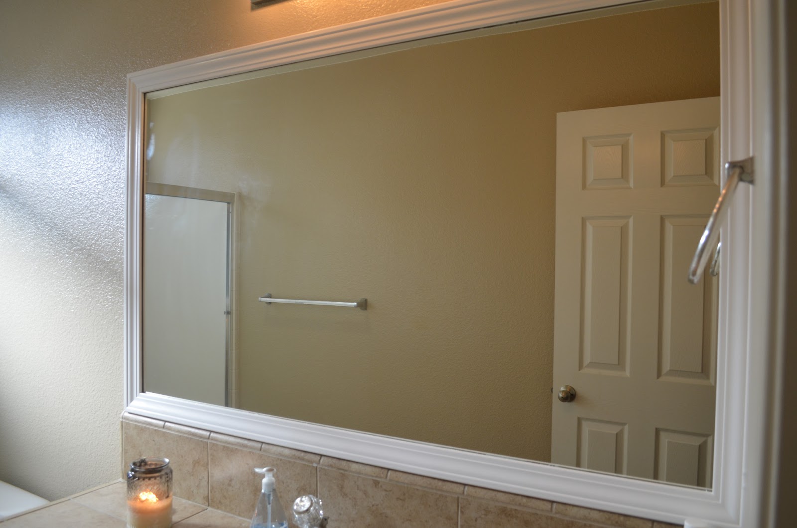 Crafty Mom of 3 Framing Bathroom Mirrors