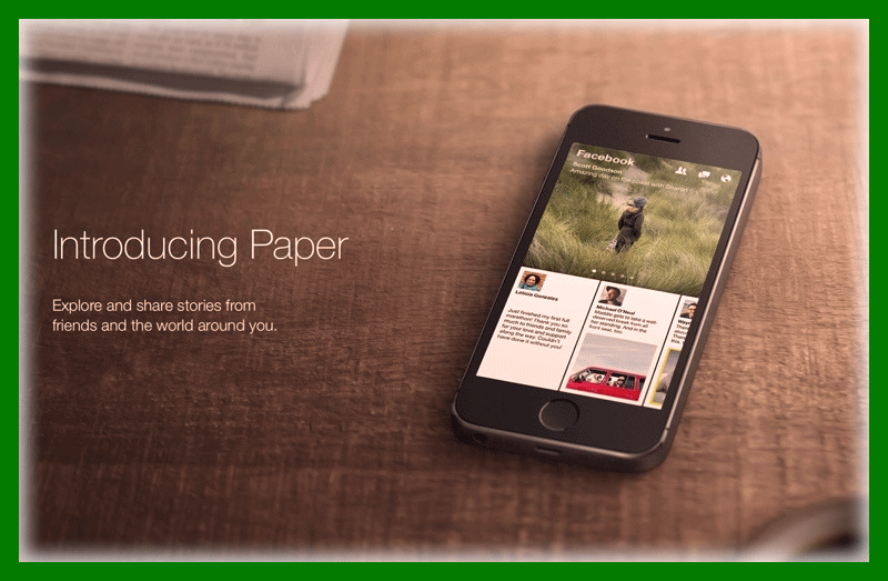 Facebook Paper Facebook Paper