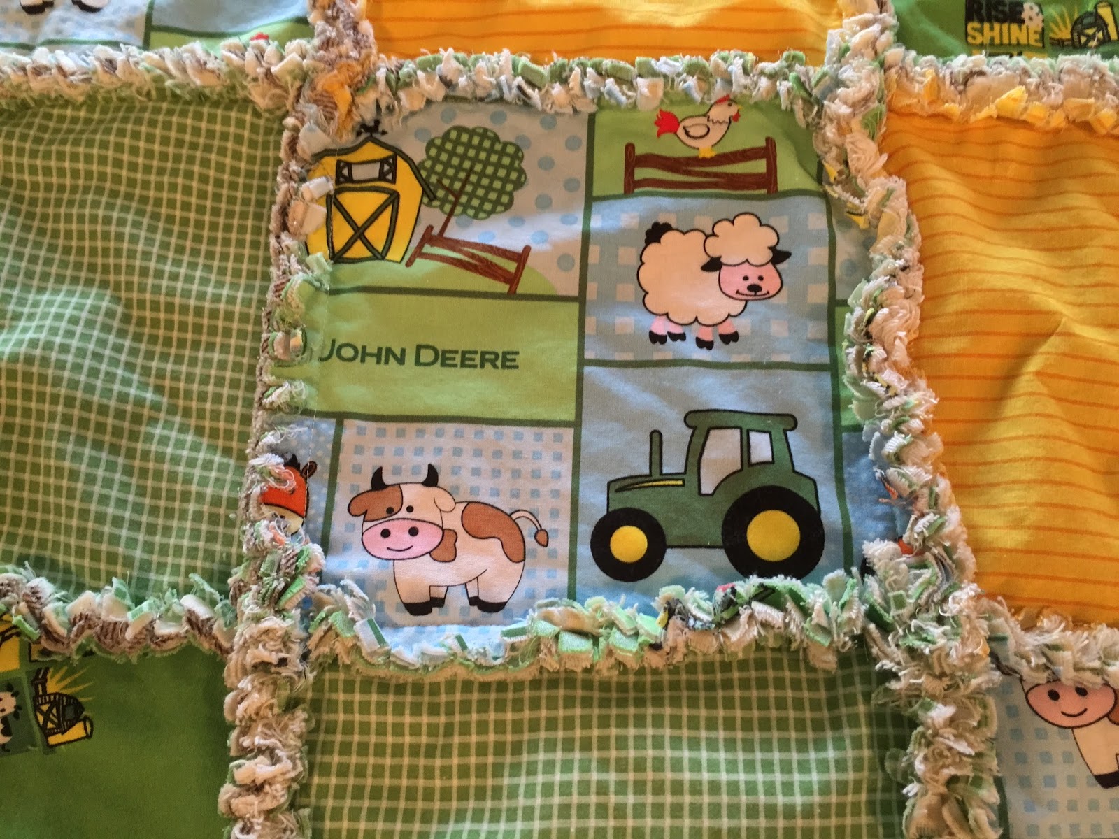 Deerecountry Quilts Baby Boy John Deere Rag Quilt