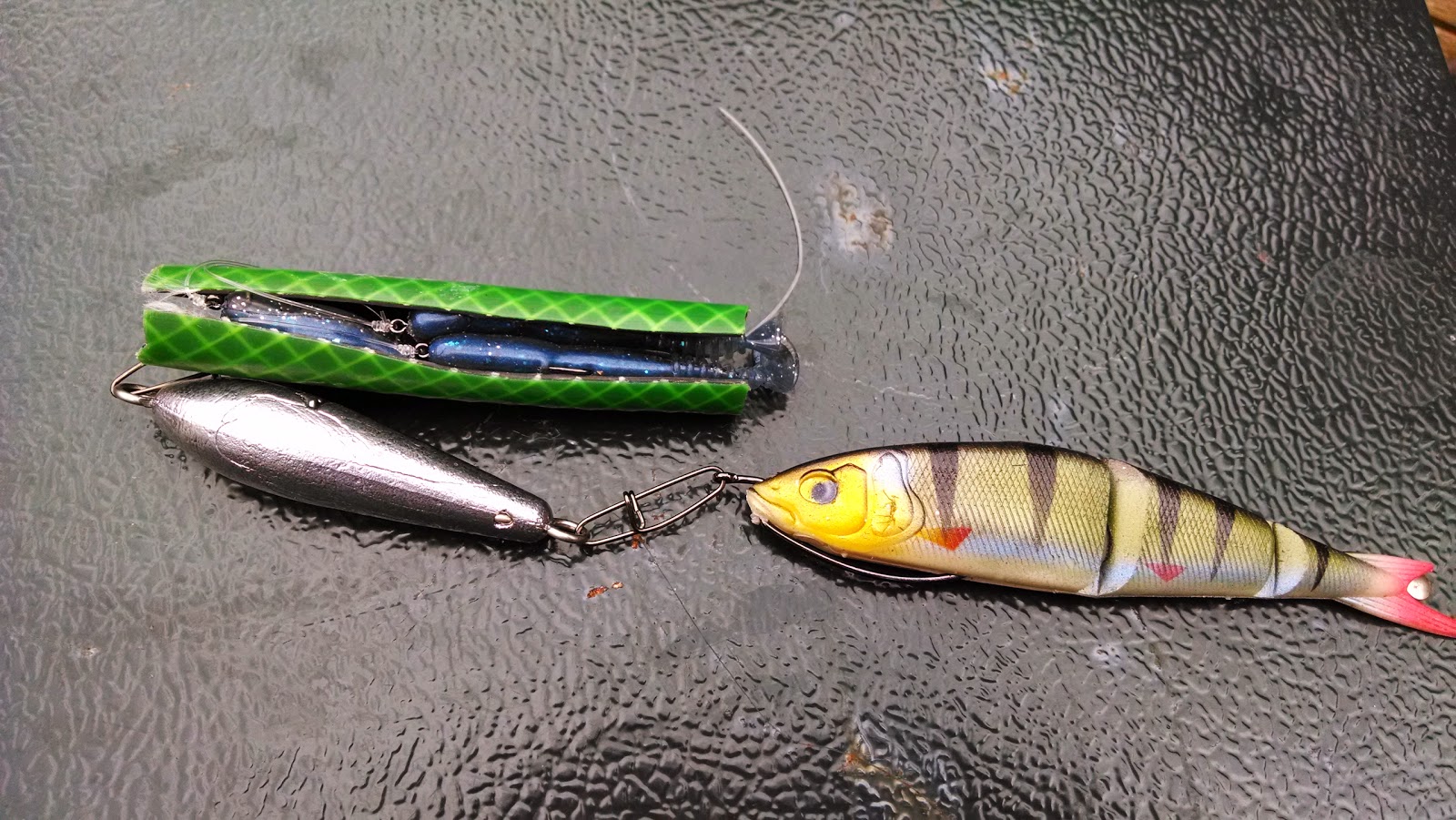 Sea kayak fishing Weedless rigs for cod and pollack