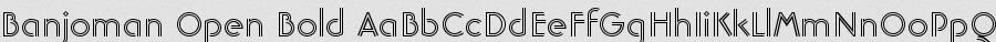 BANJOMAN BOLD FONT FREE