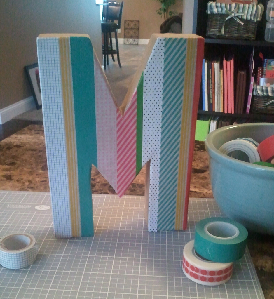 {creative cents} washi tape letter...