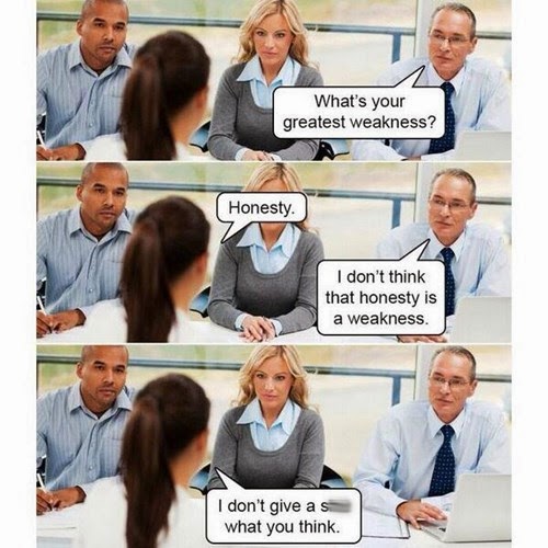 what is your greatest weakness honesty in job interview honesty in job interview funny cartoon human resources