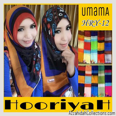 Jilbab Segi Empat Umama Scarf Hooriya - www.azzahidahcollections.com