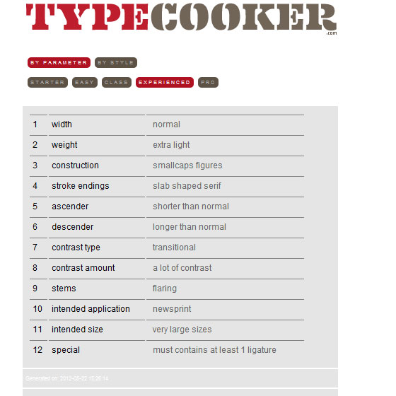 TypeCooker: Generator