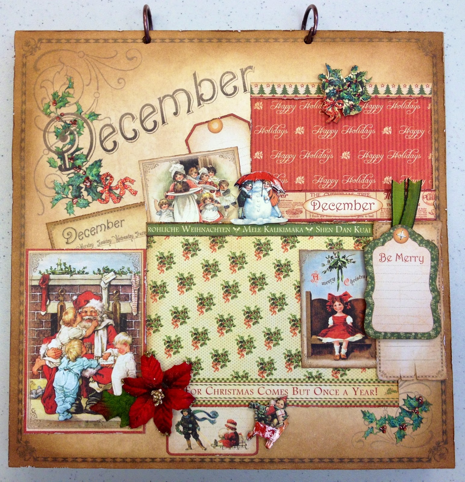 Paperiah Graphic 45 Place In Time Calendar Album Class 12/13