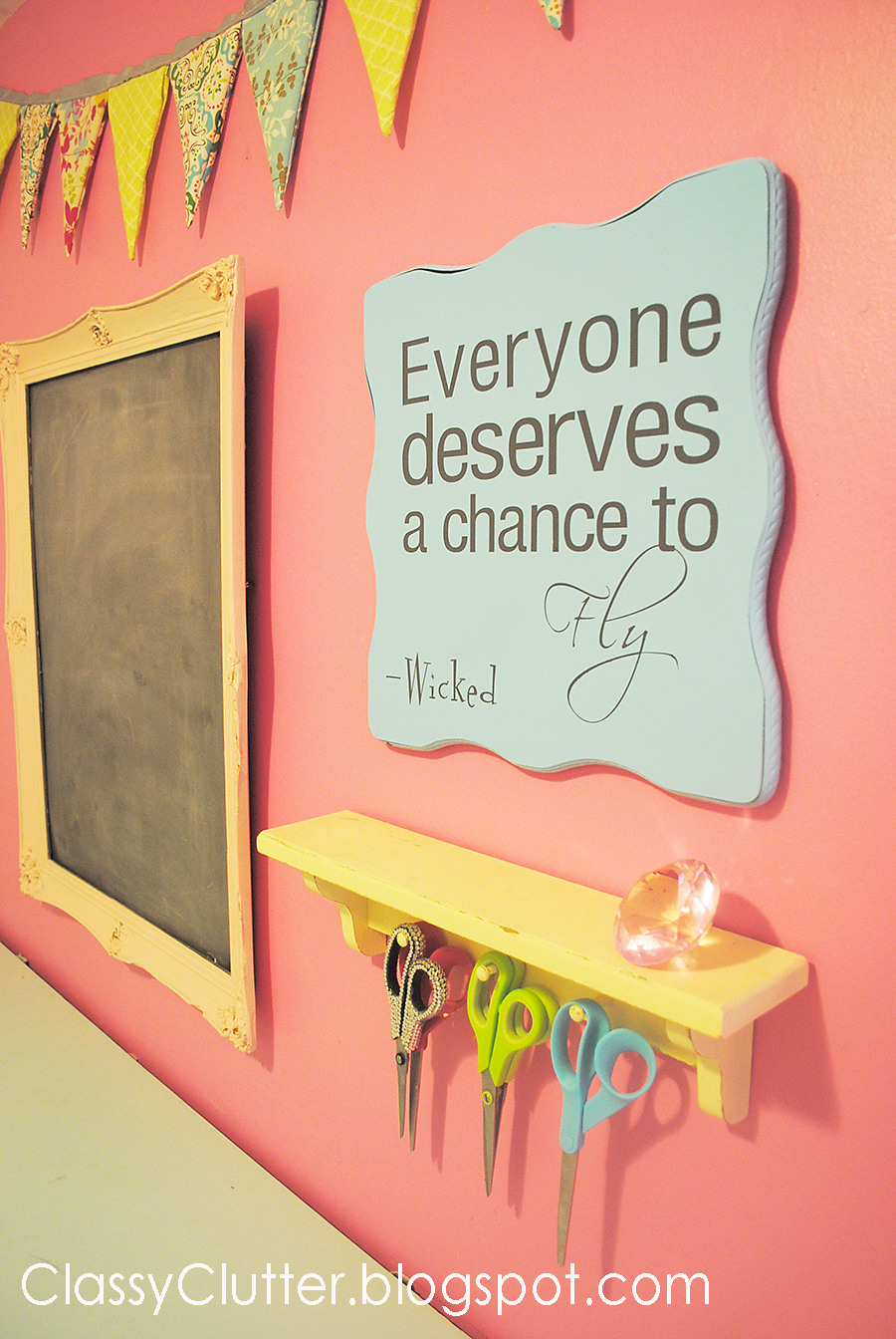 craft room office reveal bydawnnicolecom frames made this sign out of an old side table the legs were mess so took them off and used the table top to make my sign my craft room reveal classy clutter craft room office reveal bydawnnicolecom frames made this sign out of an old side table the legs were mess so took them off and used the table top to make my sign my craft room reveal classy clutter