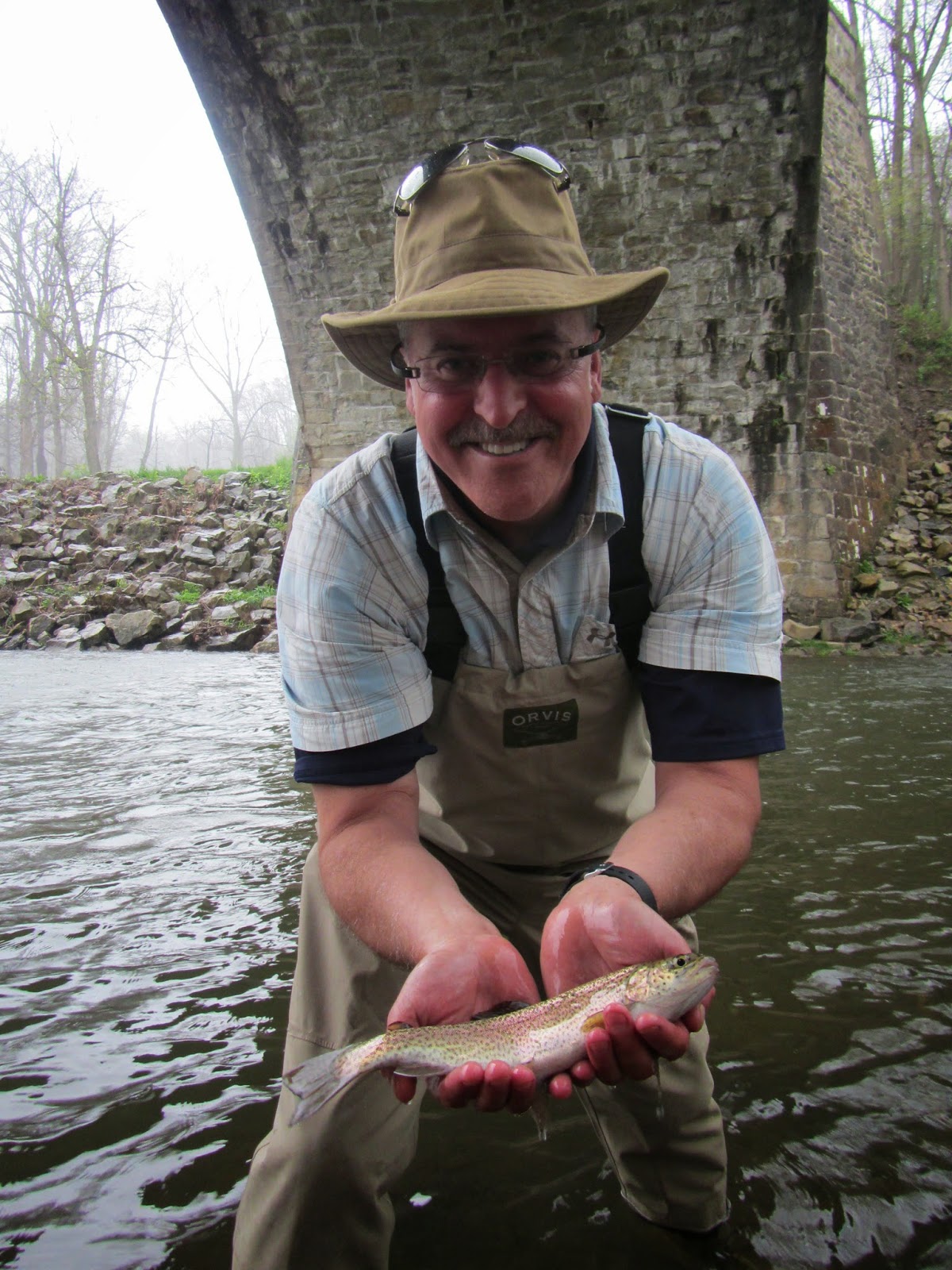 Western Maryland Fly Fishing Fishing between the Rain storms on the