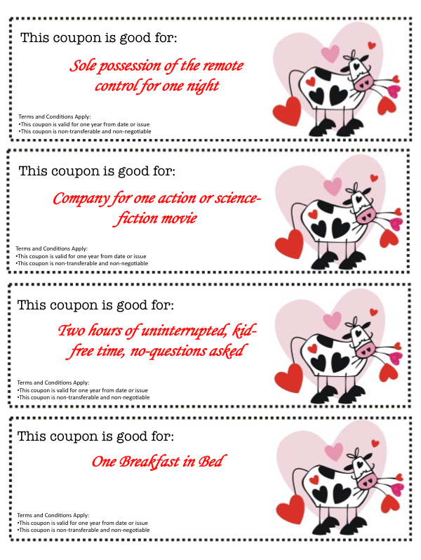template for making gift coupons also links to making coupon making a coupon book