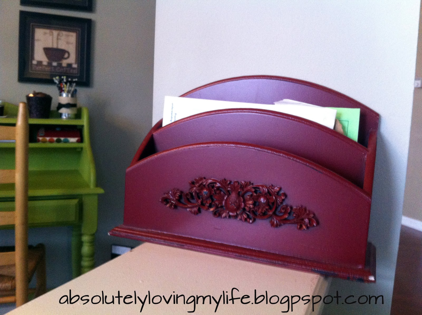 Loving Life Goodwill Desk Gets a Green Makeover