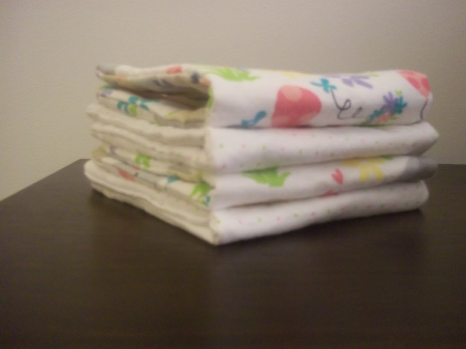The Lovely O.T. Oh Baby! Flannel Burp Cloths Tutorial
