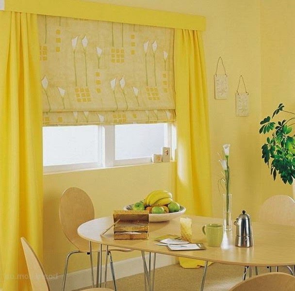 25 Ideas for kitchen window curtains and blinds (color, material,length