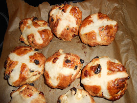 Hot Cross Buns Baked and Glazed