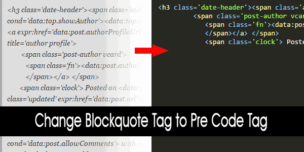 Merubah Blockquote Tag Menjadi Pre Code Tag Dengan Jquery Merubah Blockquote Tag Menjadi Pre Code Tag