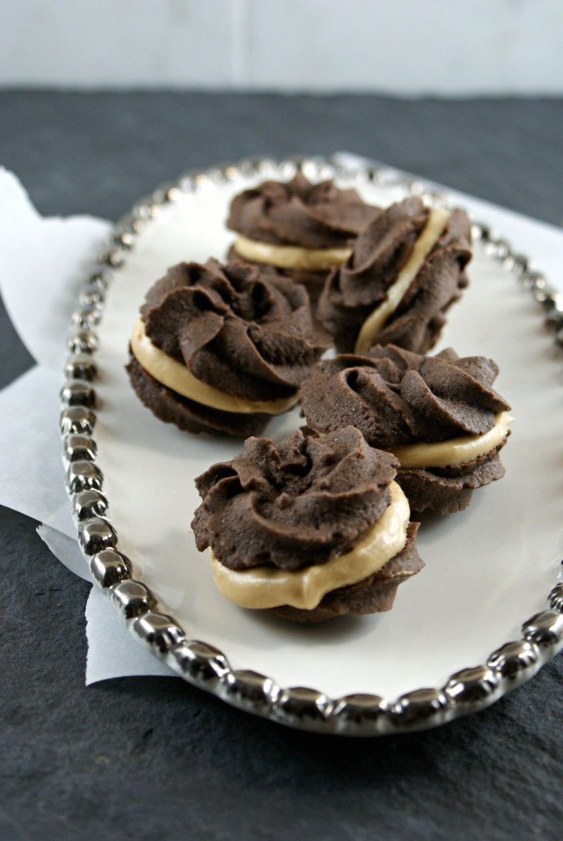 Authentic Suburban Gourmet Chocolate Espresso Sandwich Cookies