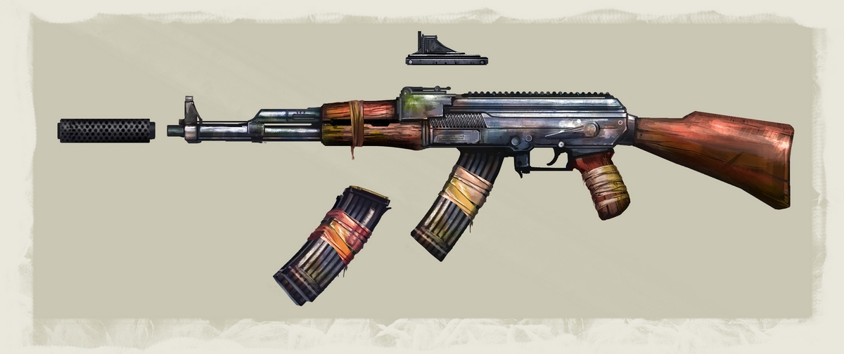 For Kanon Postapocalyptic AK47