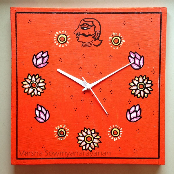 Acrylic painted wall clock Traditional Wall clock DIY
