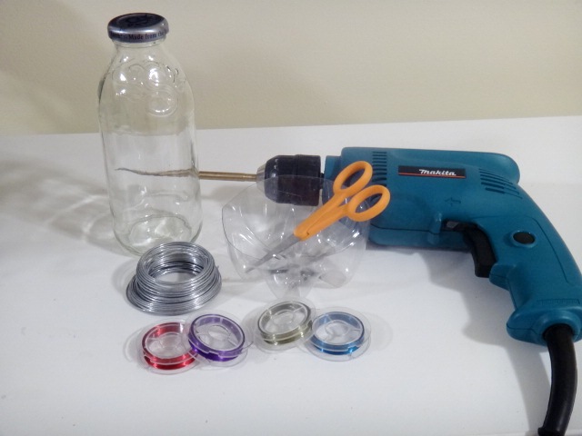 Glass Crafts with Snapple Bottles