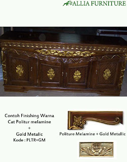 Contoh Furniture Politure Melamine Kombinasi emas Contoh Furniture Politure Melamine Kombinasi emas