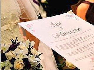 Fac simile atto matrimonio civile