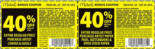 Michaels Coupon Policy 2013