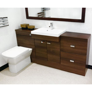Bathroom City Pasha Brown 600 Vanity Unit