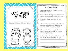 Stellar Students: "Close Read" Activities