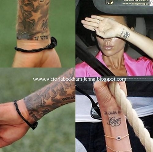 Victoria Beckham Tattoo Wrist Does Say