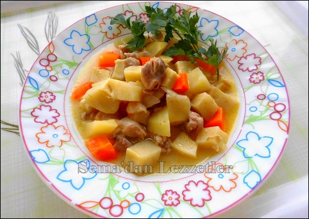 Semadan Lezzetler EKŞİLİ,TAVUKLU ENGİNAR YEMEĞİ