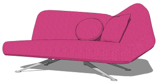 sketchup model sofa#3a