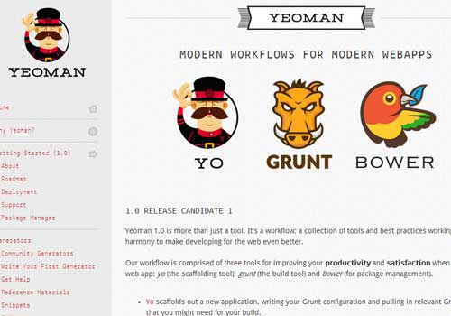 Yeoman ~ 43 Useful and Time Saving Web Development Kits and Frameworks Yeoman ~ 43 Useful and Time Saving Web Development Kits and Frameworks