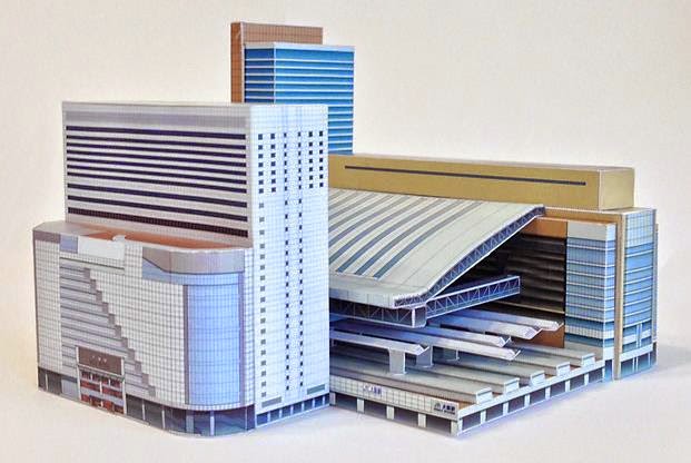 created by japanese designer shunichi makino these two paper models of 