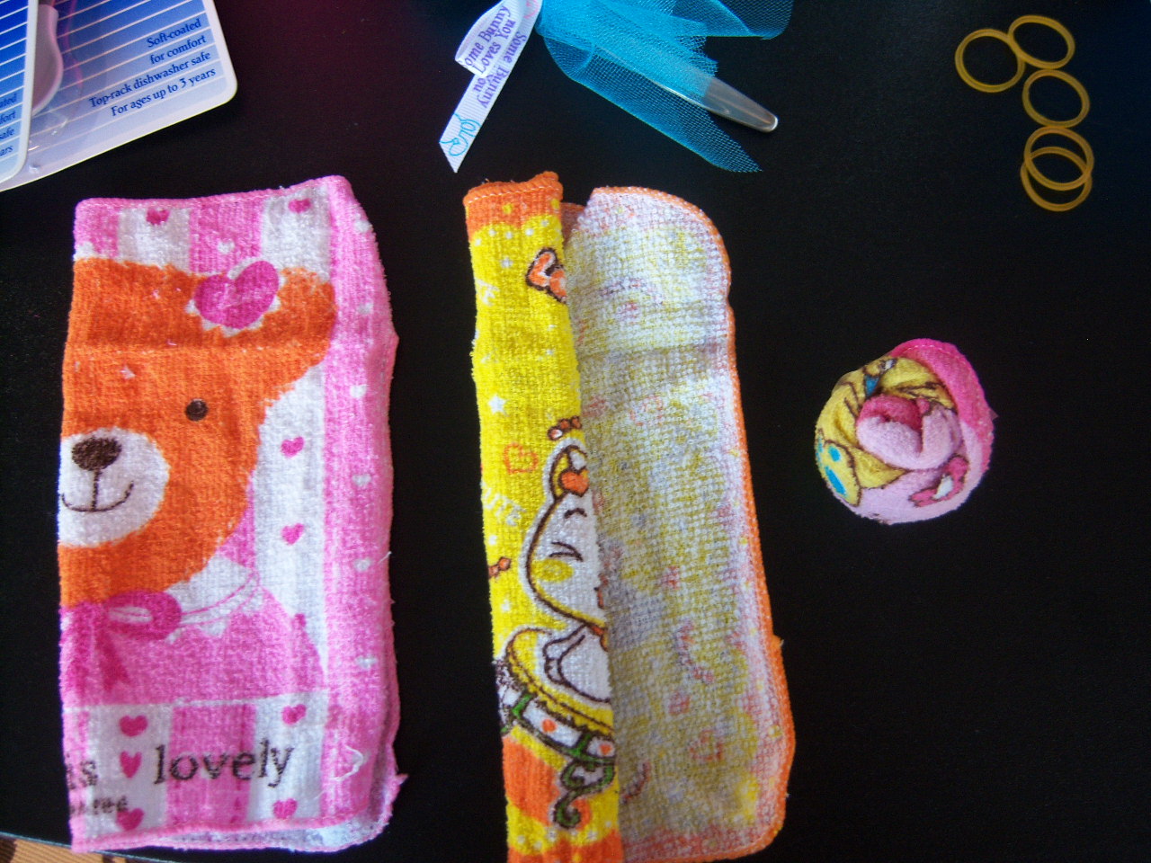 Sew Much Class & Crafty, too Lollipop Baby Washcloths