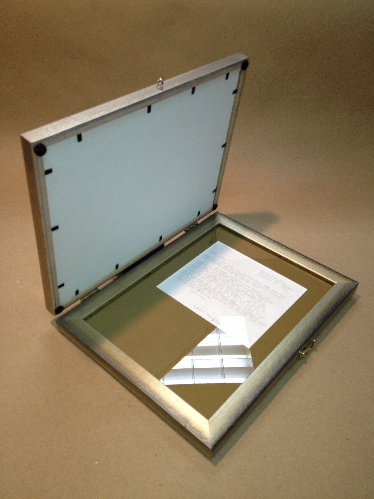 Annie's Art & Frame Project Highlight Keepsake Hinged frame.