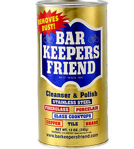 friend bar keepers cleanser cleaning cleaner steel stainless reviews barkeepers polish bleach 340g keeper kitchen scrub stuff only clean comet