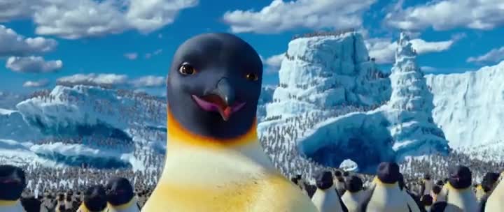 Screen Shot Of Happy Feet Two (2011) Dual Audio Movie 300MB small Size PC Movie