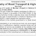 Ministry of Road Transport & Highways New Delhi (NHAI)