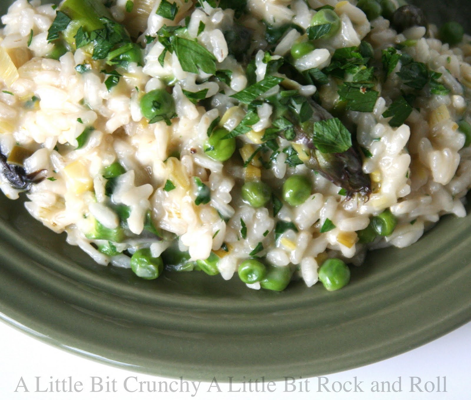A Little Bit Crunchy A Little Bit Rock and Roll Spring Vegetable Risotto