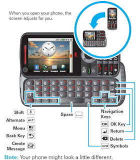 Motorola i886 Android-powered iDEN phone with dual keyboard 1