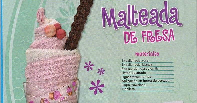 Mi baúl de cosas bonitas: Como hacer una malteada con una toalla